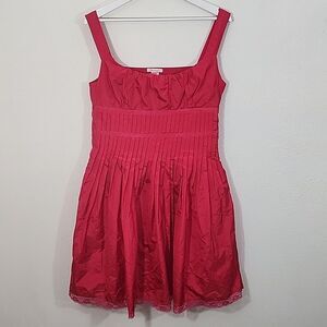 Fire Los Angeles Sleeveless Y2K Candy Apple Red Pin Up Retro Dress Size 11